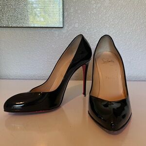 Christian Louboutin Black Patent Leather Breche